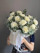 Цветы в коробке &laquo;Белоснежная нежность&raquo; 2