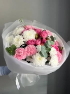 Авторский букет из Пионовидной розы &laquo;Мисти баблс&raquo; 0