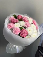 Авторский букет из Пионовидной розы &laquo;Мисти баблс&raquo; 2