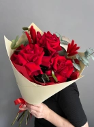 Авторский букет из 3 французских роз &laquo;Три признания&raquo; 0