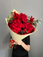 Авторский букет из 3 французских роз &laquo;Три признания&raquo; 2