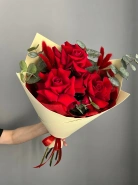 Авторский букет из 3 французских роз &laquo;Три признания&raquo; 3