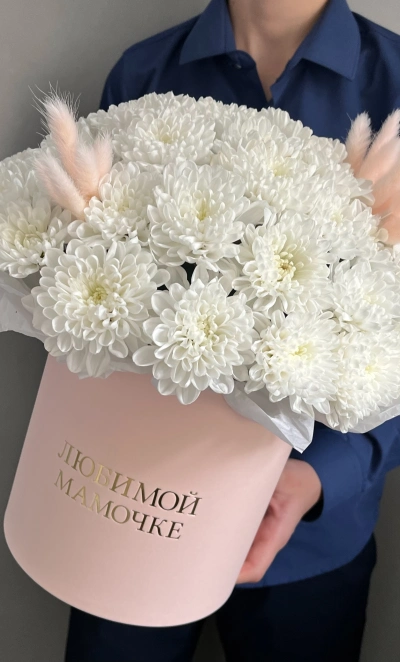 Цветы в коробке «Нежность для Мамы»