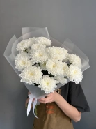 Букет из 3 кустовых хризантем &laquo;Три капли нежности&raquo; 3