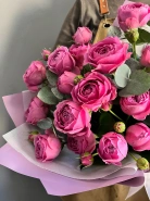 Букет из 5 пионовидных роз &laquo;Лунное кружево&raquo; 2