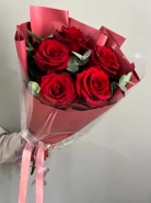 Букет из 5 роз &laquo;Тайное послание&raquo; 4