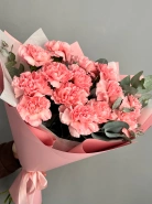 Букет из 15 розовых диантусов &laquo;Волна нежности&raquo; 3