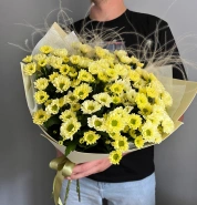 Букет из 9 хризантем сантини &laquo;Двхание лета&raquo; 2