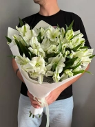 Букет из 7 белых альстромерий 0