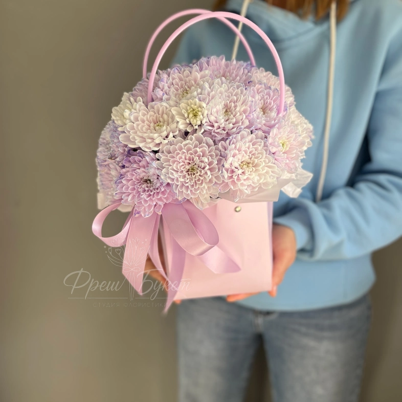 Хризантемы в сумочке