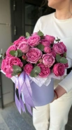 Роза Мисти баблс в шляпной коробке 0